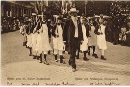 SG 208 ST.GALLEN Jugendfest 1910 Festumzug Sappeure «Lohner«
