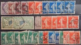 Frankreich Lot alles alte Werte IX