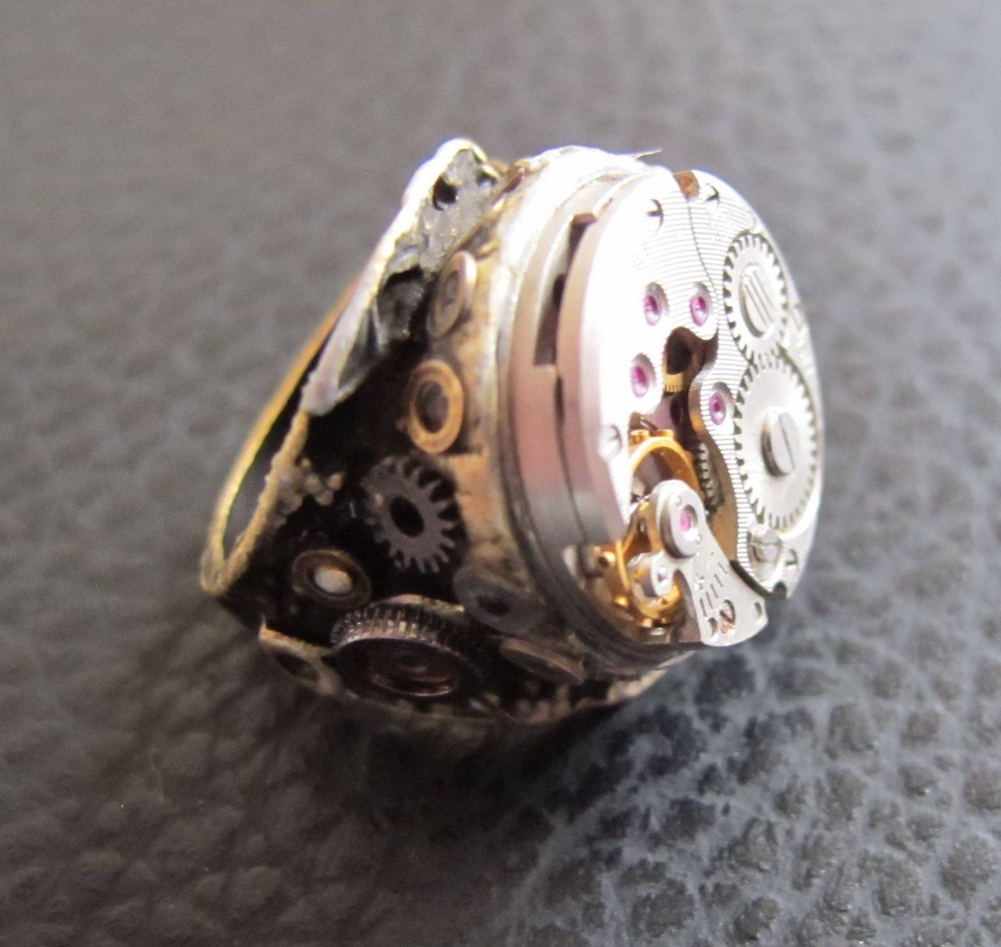 Sonstiger Schmuck: Uhrknall`s handmade Steampunk Fingerring – Neu (gemäss Beschreibung) aus Schwanden GL von UHRKNALL 3