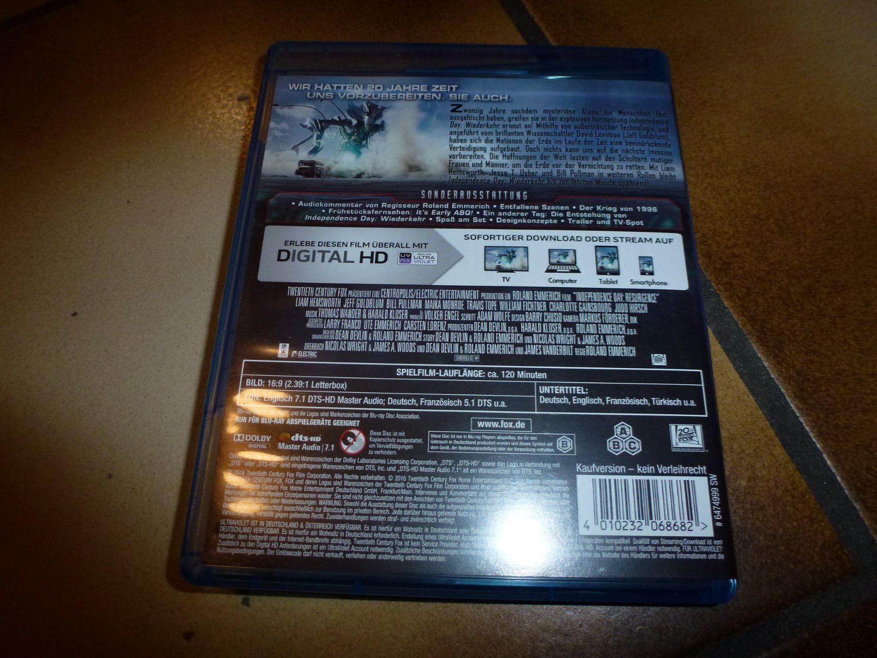 Alle DVDs: Independence Day Wiederkehr BLU-RAY – Gebraucht aus Olten von Disc-Verkauf 2