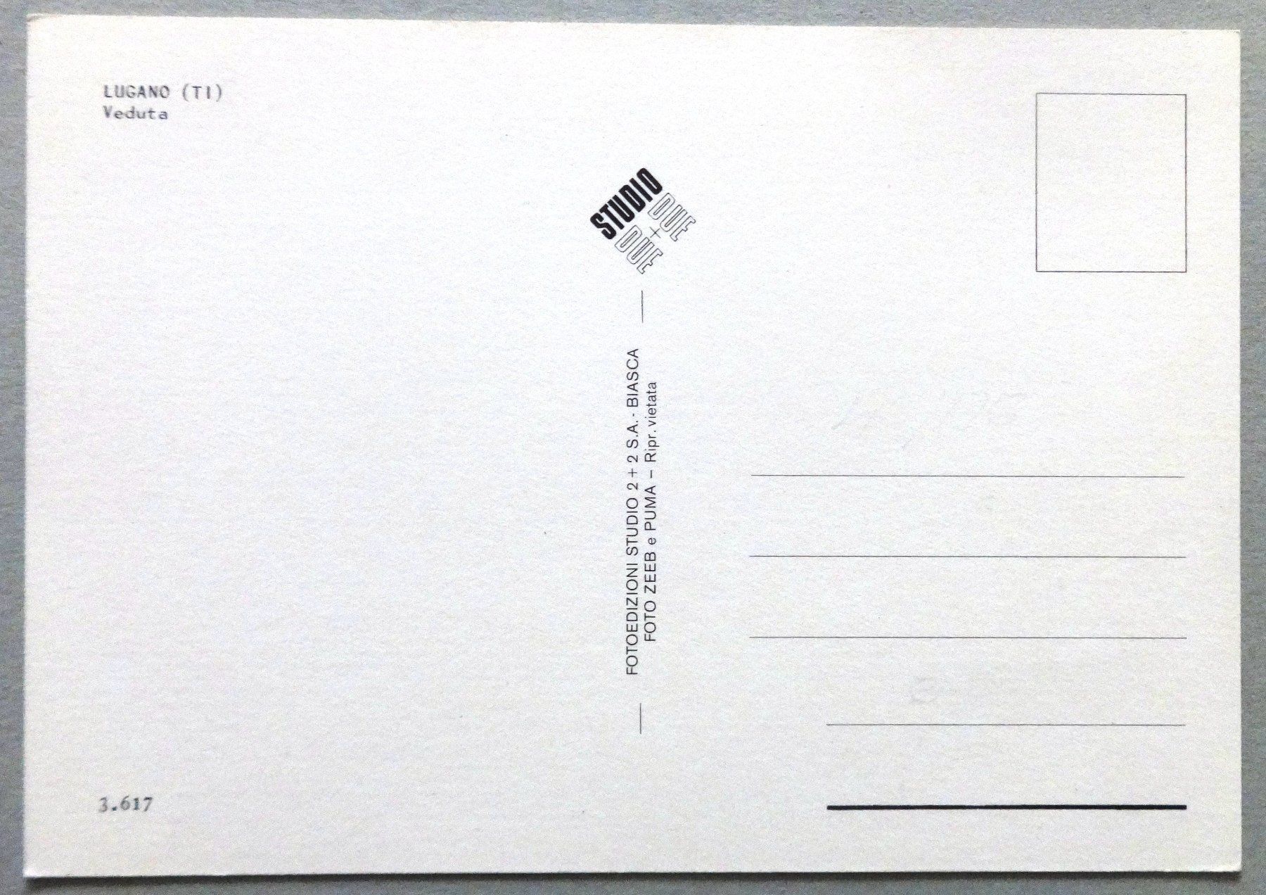 Cartoline postali: Lugano (TI) - Veduta – Usato da Fétigny venduto da Billy2miny 1
