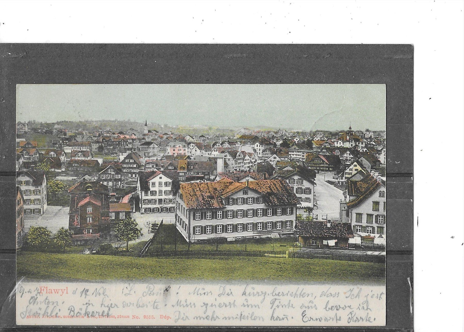 Cartoline postali: SG Flawil 1903 Teilansicht – Usato da Schocherswil venduto da Wilare