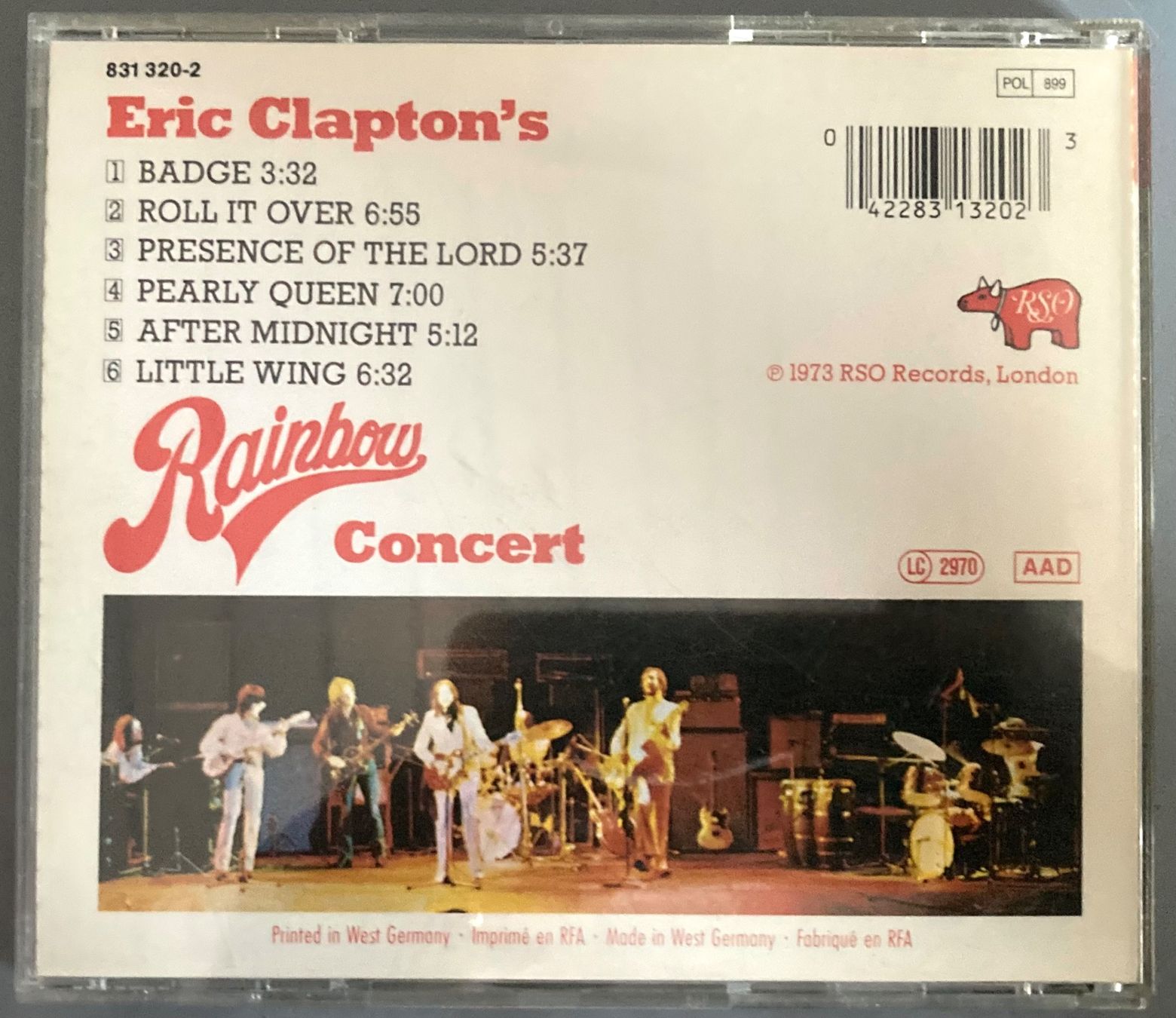 CDs: ERIC CLAPTON - ERIC CLAPTON'S RAINBOW CONCERT – Gebraucht aus Poliez-Pittet von Newtown-Records 1
