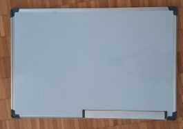 Magnettafel, Whiteboard, Memoboard, silber, 90x60cm