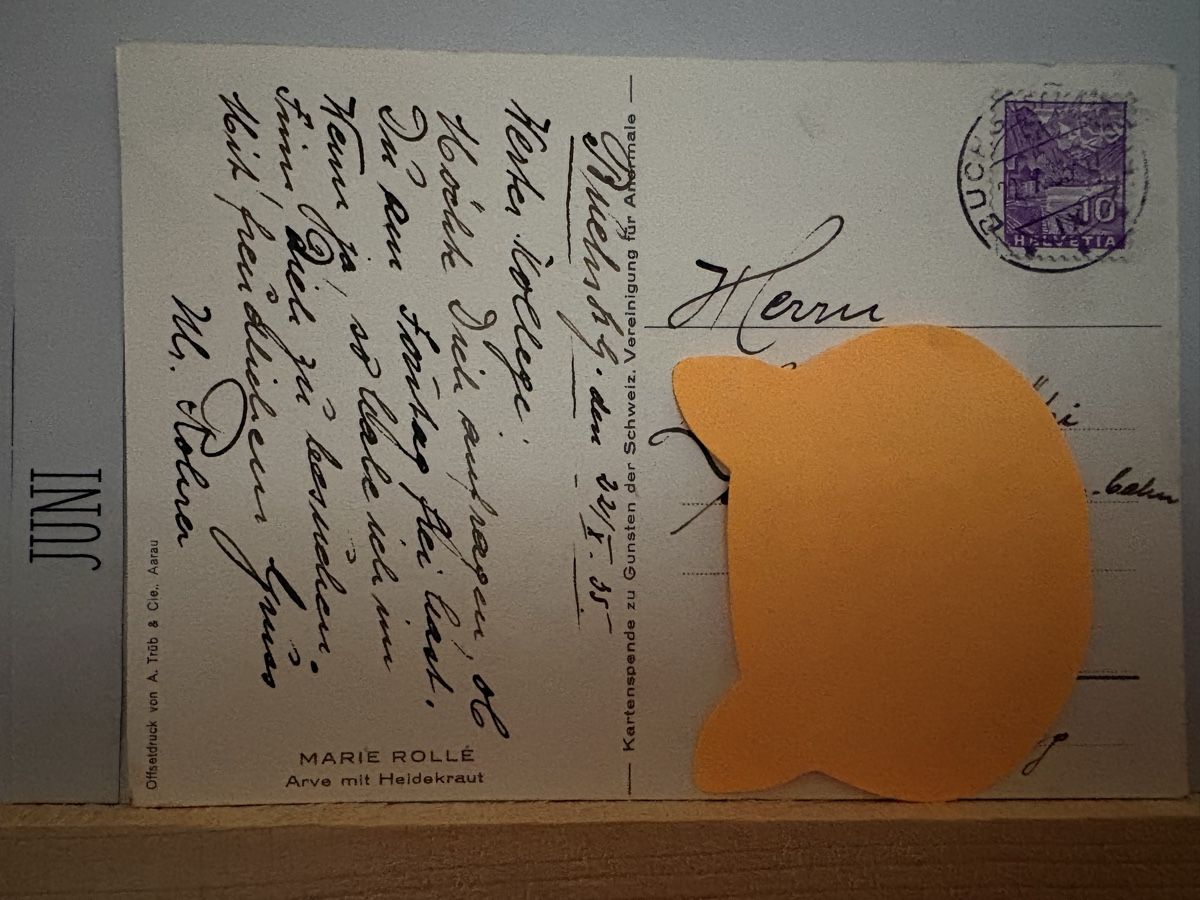 Cartoline postali: AK mit Kunst von Marie Rollé – Usato da Rümlang venduto da Kartenpost1 1