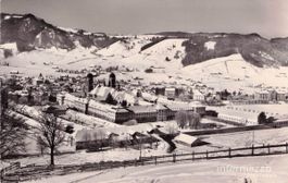 Einsiedeln SZ // 1954 Winter Kloster Schnee