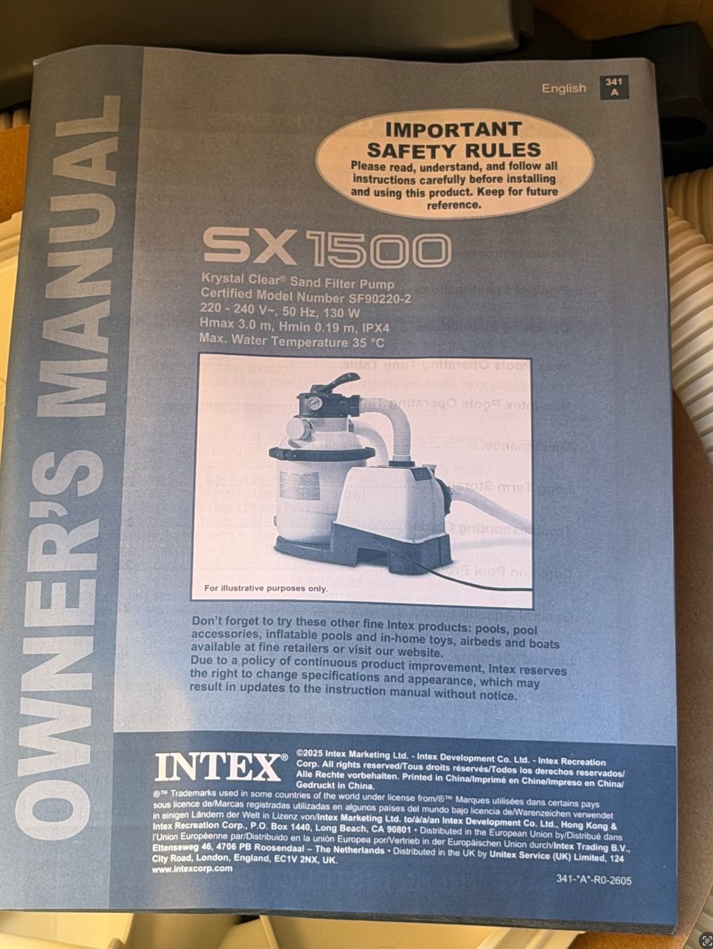 Intex Accessori per Piscine: Intex Sandfilterpumpe SX 1500 – Nuovo e nell'imballaggio originale da Oberentfelden venduto da Tobelix 2