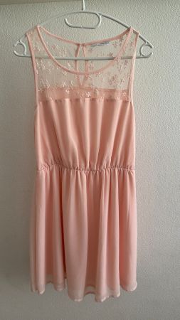 Vestito rosa pizzo taglia S