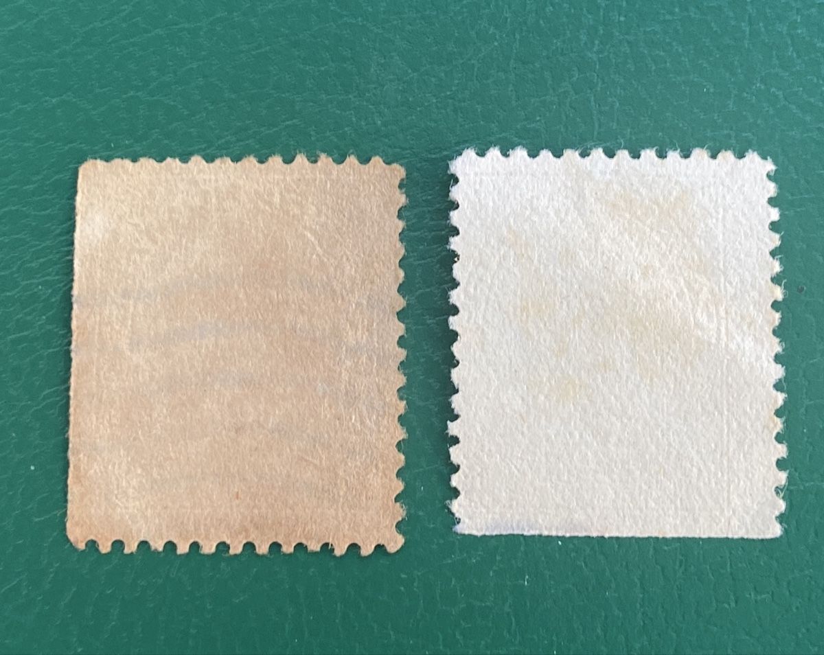 Tutti i francobolli: 2 timbres Canada 1 cent, King George V, colleurs différentes – Usato da Collex venduto da RCXGJ 1