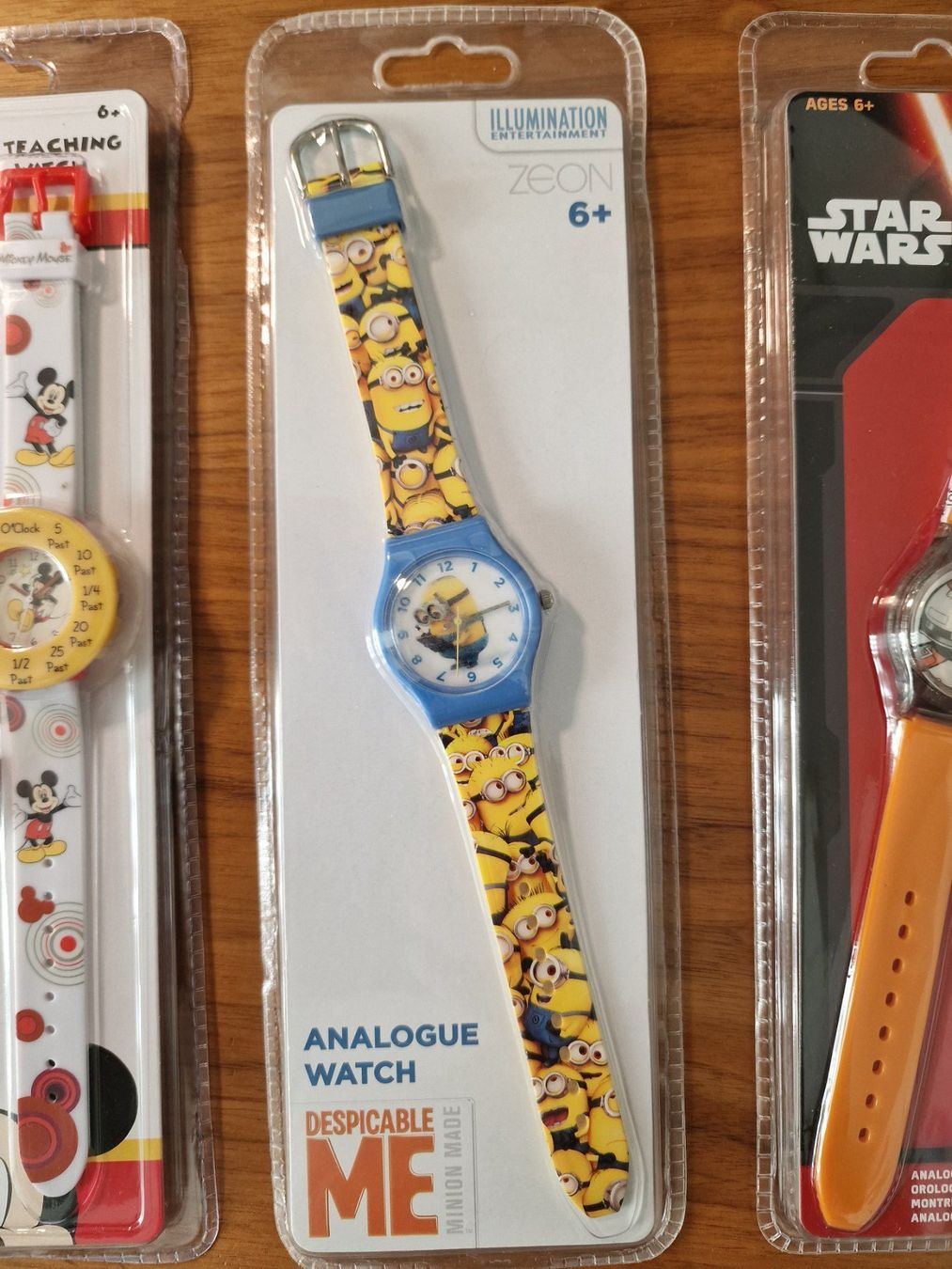 Orologi: Kinder-Uhren im Set: Star Wars, Minions, Mickey, Neu & OVP – Nuovo e nell'imballaggio originale da Zürich venduto da Allerlei_Shop 5