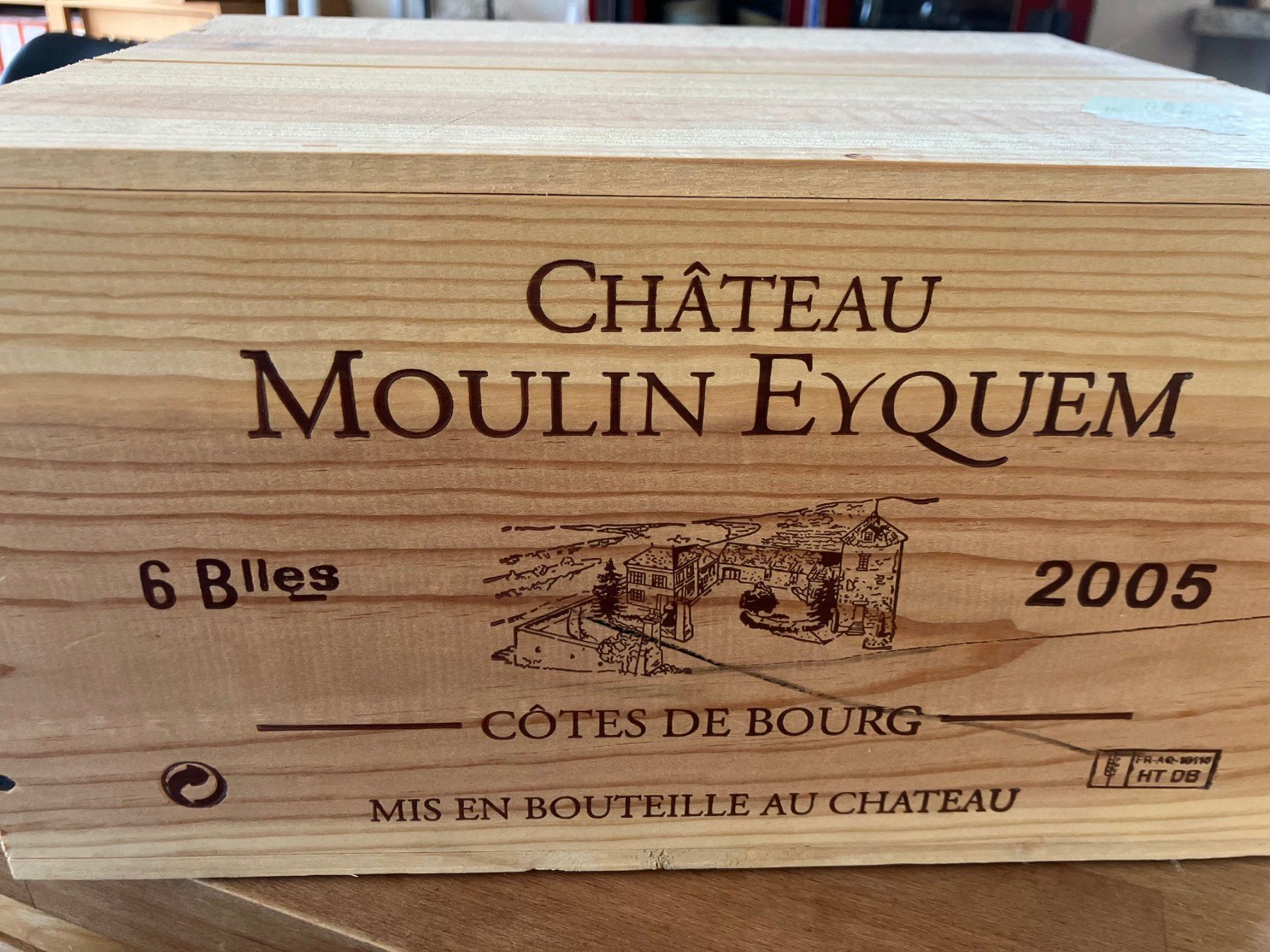 Vino: CHATEAU MOULIN EYQUEM 2005 – Nuovo e nell'imballaggio originale da Fontenais venduto da Vava68