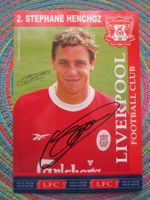 STEPHAN HENCHOZ FC LIVERPOOL-SPIELER AUTOGRAMM ANTIK