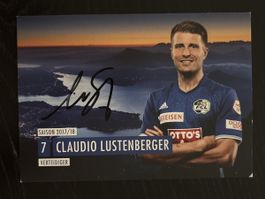 Autogramm Claudio Lustenberger Luzern FCL mit Unterschrift