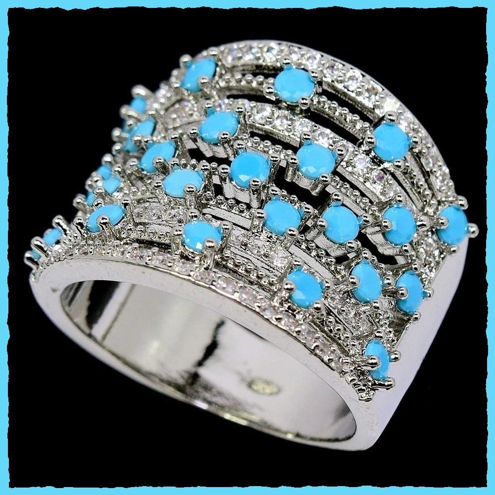 Ringe: Bezaubernder Ring mit Türkis 925 Silber – Neu und originalverpackt aus Oberglatt ZH von Diamond-Girl