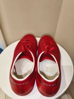 Gucci Ace Red Leather Sneakers - Size EU 45 Summer Style