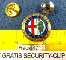 ALFA ROMEO MILANO AUTO LOGO SCHMUCK PIN 21mmKLEIN SECURITYCL
