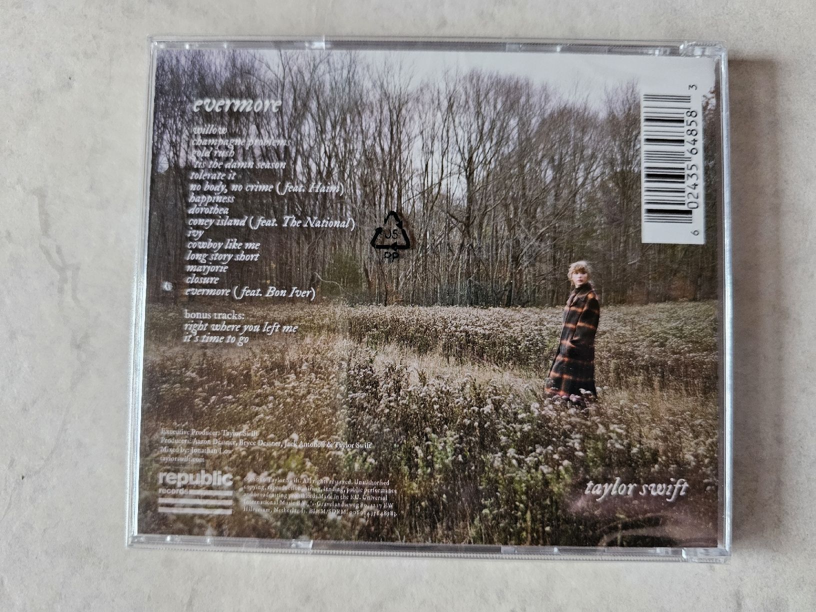 CDs: Taylor Swift  -  Evermore  /  Fabrikneu – Neuf avec emballage d'origine à Schneisingen par backstore24 1