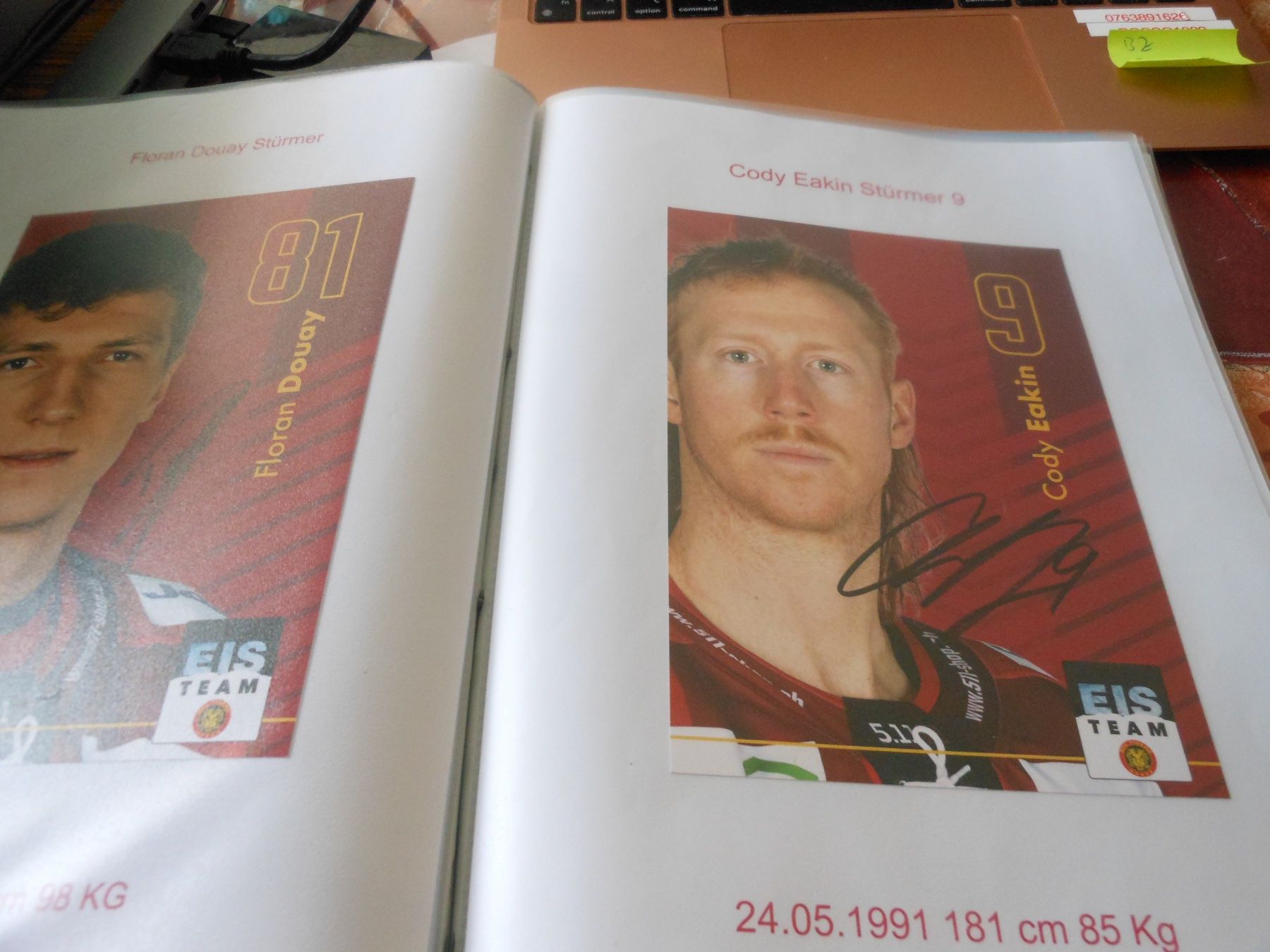 Autogramme: SCL Tigers Autogrammkaten Saison 2022-2023 – Gebraucht aus Dübendorf von Glatttaltiger 2