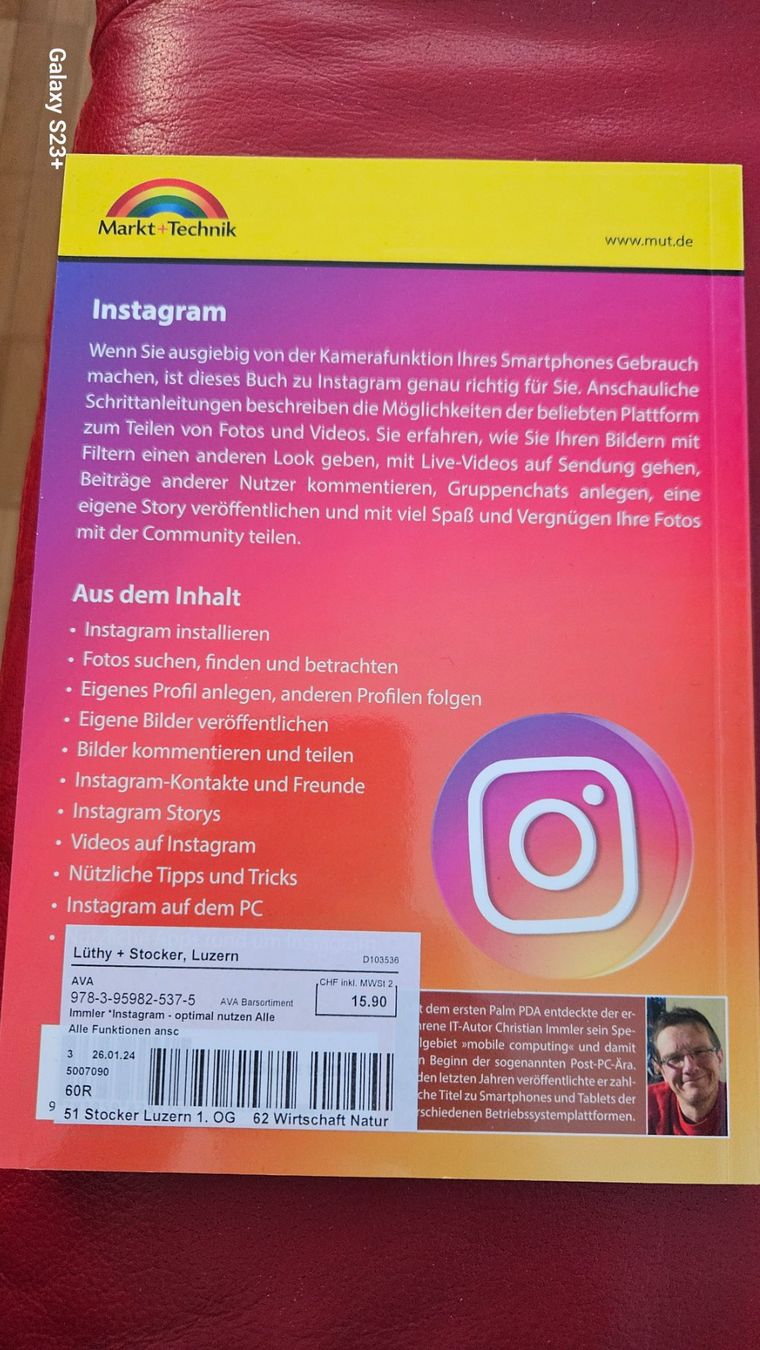Libri: Buch "Instagram optimal nutzen" – Nuovo (secondo la descrizione) da Root venduto da Trinali 1