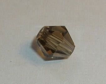 Perlen (unechte): 20 Perlen Glas bicone 6mm rauchquarz – Neu (gemäss Beschreibung) aus Alpnachstad von perlengaby 1