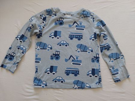 Pyjama Set H&M mit Fahrzeugen blau Grösse 122/128
