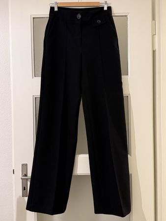 Elegante Mango Hose, Schwarz, Grösse 36