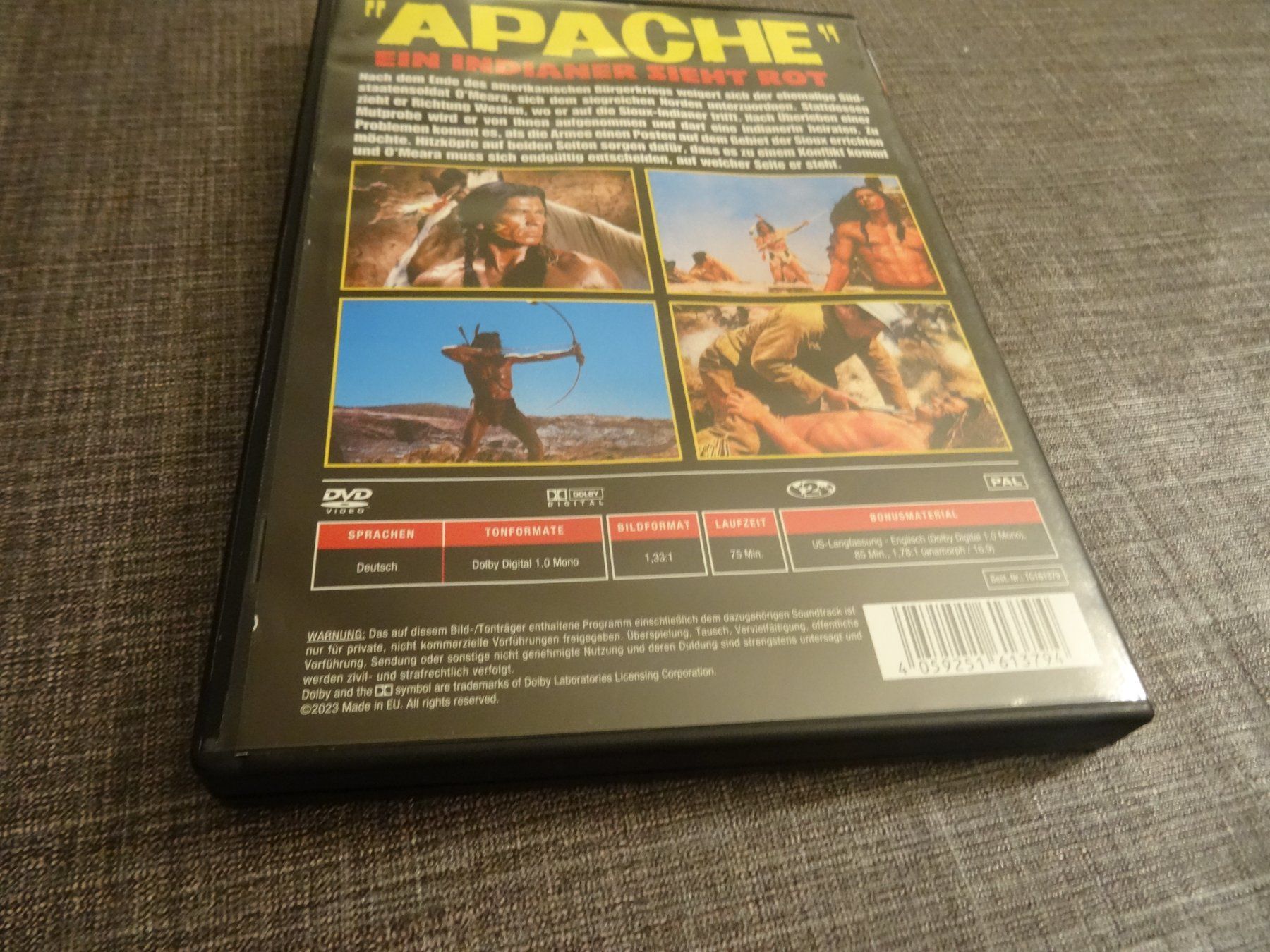 Tutti i DVDs: DVD Apache Ein Indianer sieht rot  Charles Bronson – Usato da Olten venduto da Disc-Verkauf 2