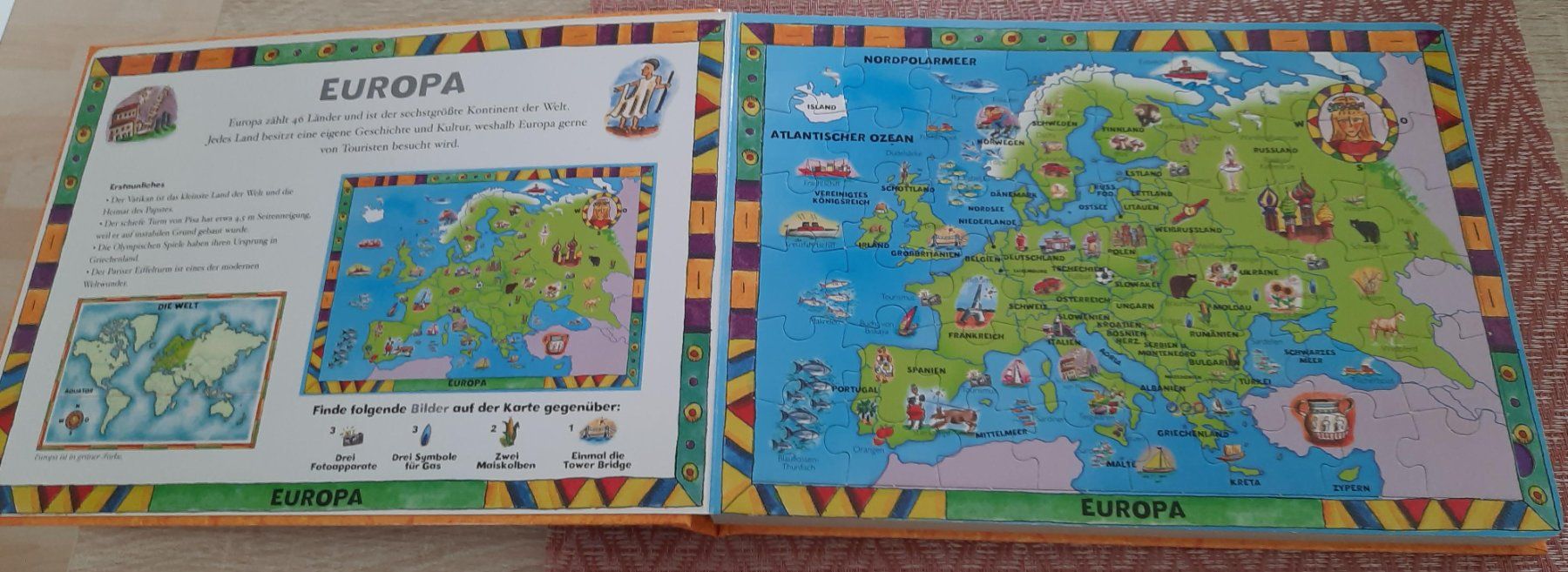 Puzzle: Puzzlebuch "Die sieben Kontinente der Welt" – Usato da Grafstal venduto da danielbbtl 2