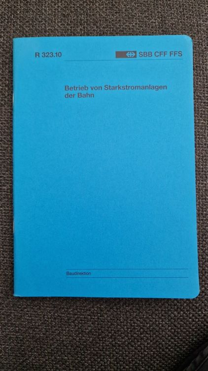 Reglement | R323.10 Betrieb von Starkstromanlagen (Gebraucht) in für ...
