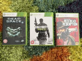 3x Xbox 360 Spiele: Red Redemption,Call of duty,Dead Space 2