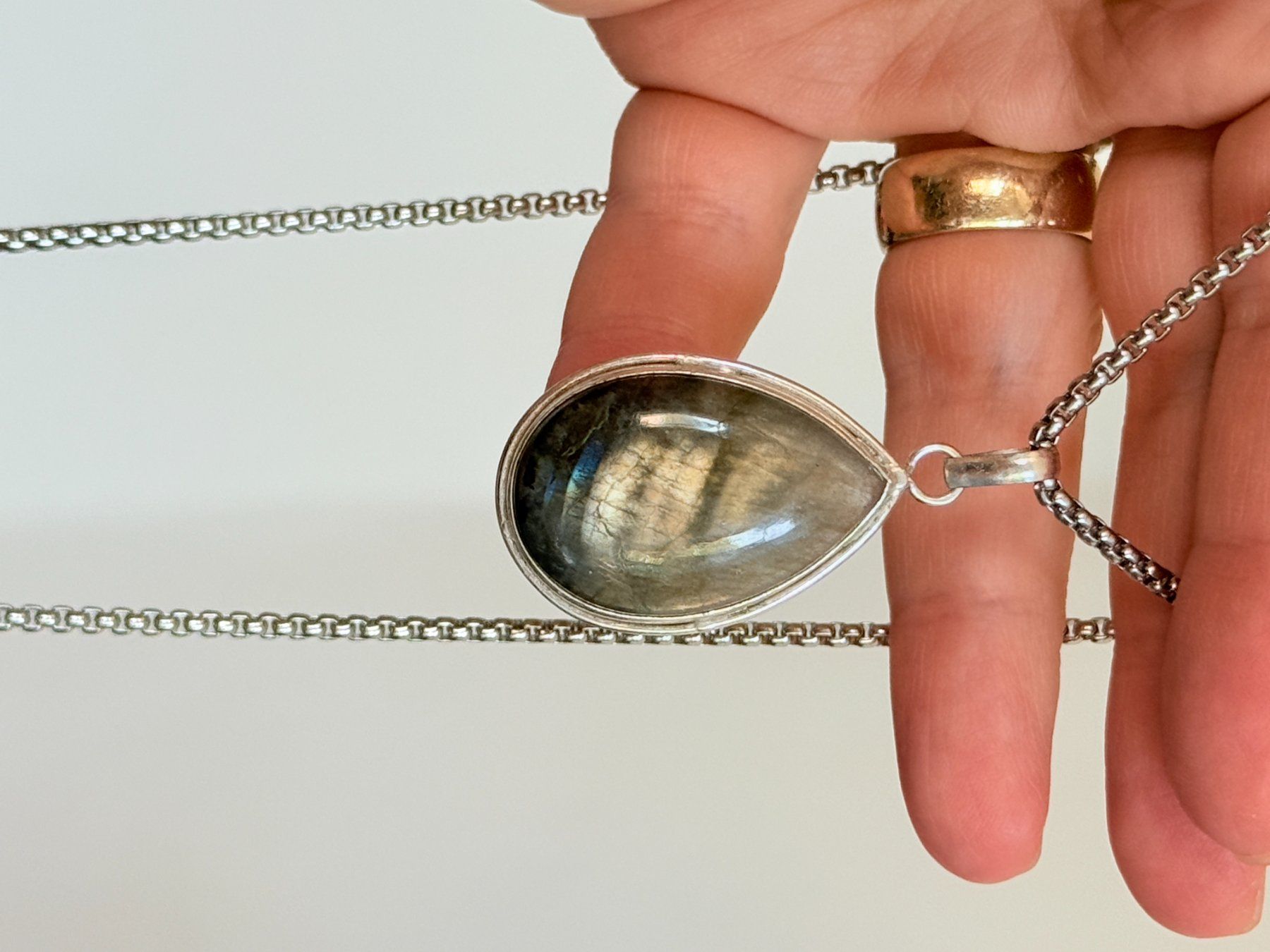 Catenine: Collier labradorite, élégant et tendance ✨ – Nuovo e nell'imballaggio originale da Genève venduto da AWWA 9