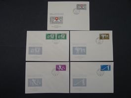 1951 Nr. B51+B55 Bundesfeierkomitee FDC mit Orts ET-Stempel
