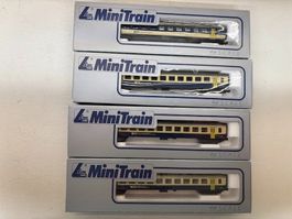 4er Set Spur N Lima 163947 Personenwagen GBS, BN, BLS, SLZ