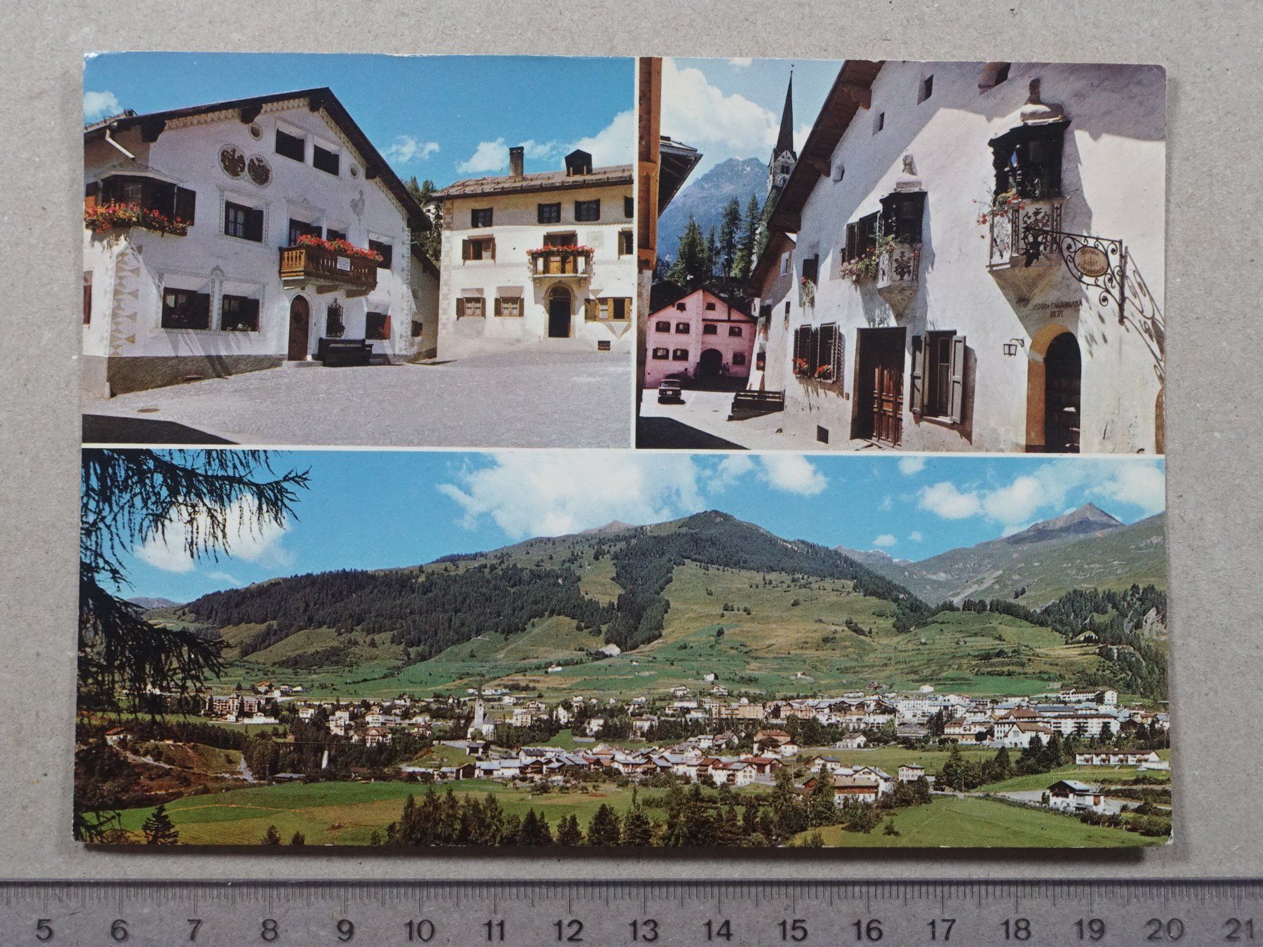 Cartoline postali: Scuol Tarasp Vulpera, 1972 – Usato da Lenzburg venduto da fh1