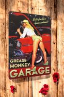 Repro Blechschild Plaque métal vintage rétro Garage Oldtimer