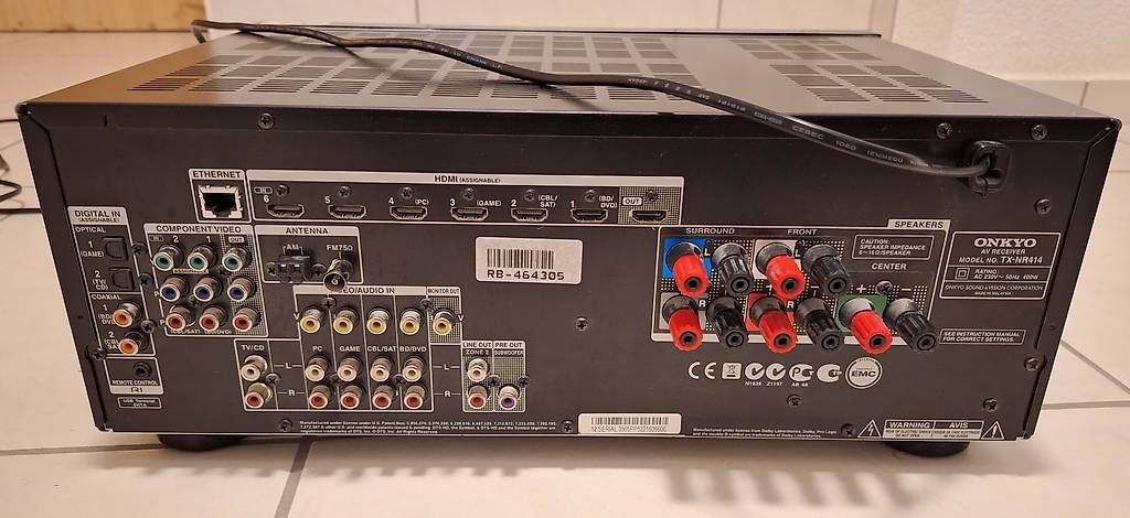 Ricevitori: Onkyo AV-Receiver TX-NR414 – Usato da Worb venduto da Toms 1