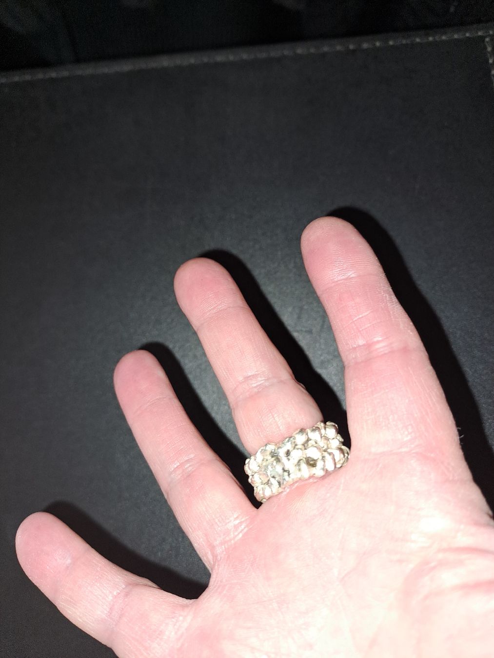Anelli: Silber Ring mit einem Mondstein, 925 Silber, Grösse 1,8 cm – Usato da Belp venduto da bea_2752 2