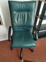 Bürostuhl Leder Grün