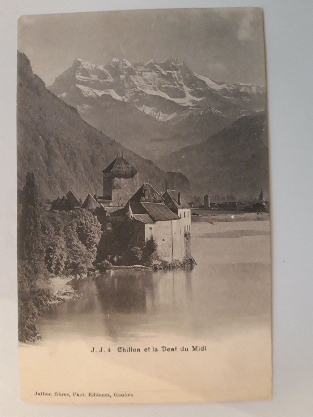 Cartoline postali: Chillon et la Dent du Midi – Usato da Sargans venduto da nicsam1815