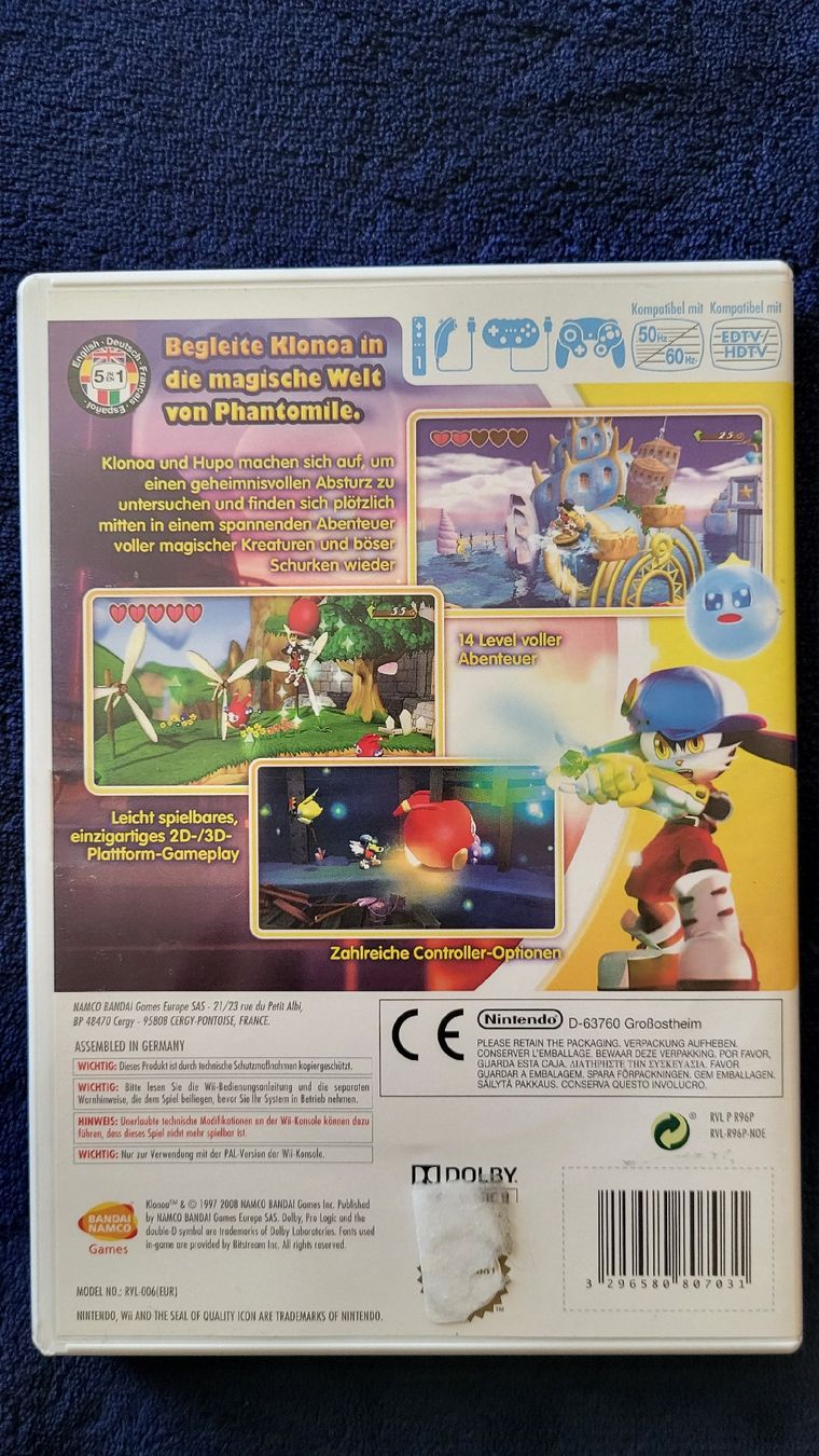 Nintendo Giochi: Klonoa / Nintendo Wii spiel.Kompl – Usato da Biel/Bienne venduto da Retrohr 2