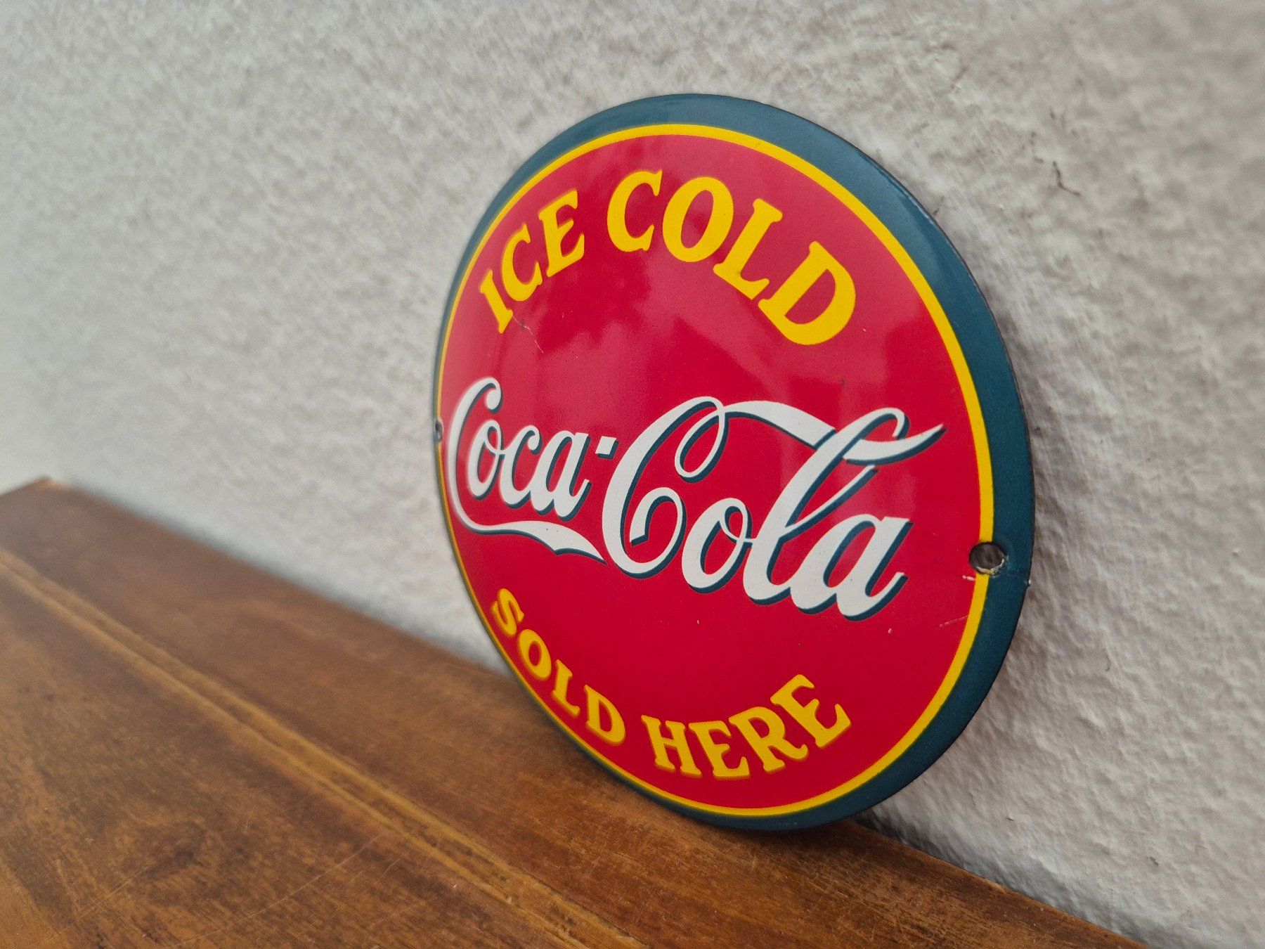 Coca-Cola Insegne: Emailschild Coca Cola Bar Salon Restaurant Emaille Schild – Nuovo (secondo la descrizione) da Schaffhausen venduto da pfanis09 3