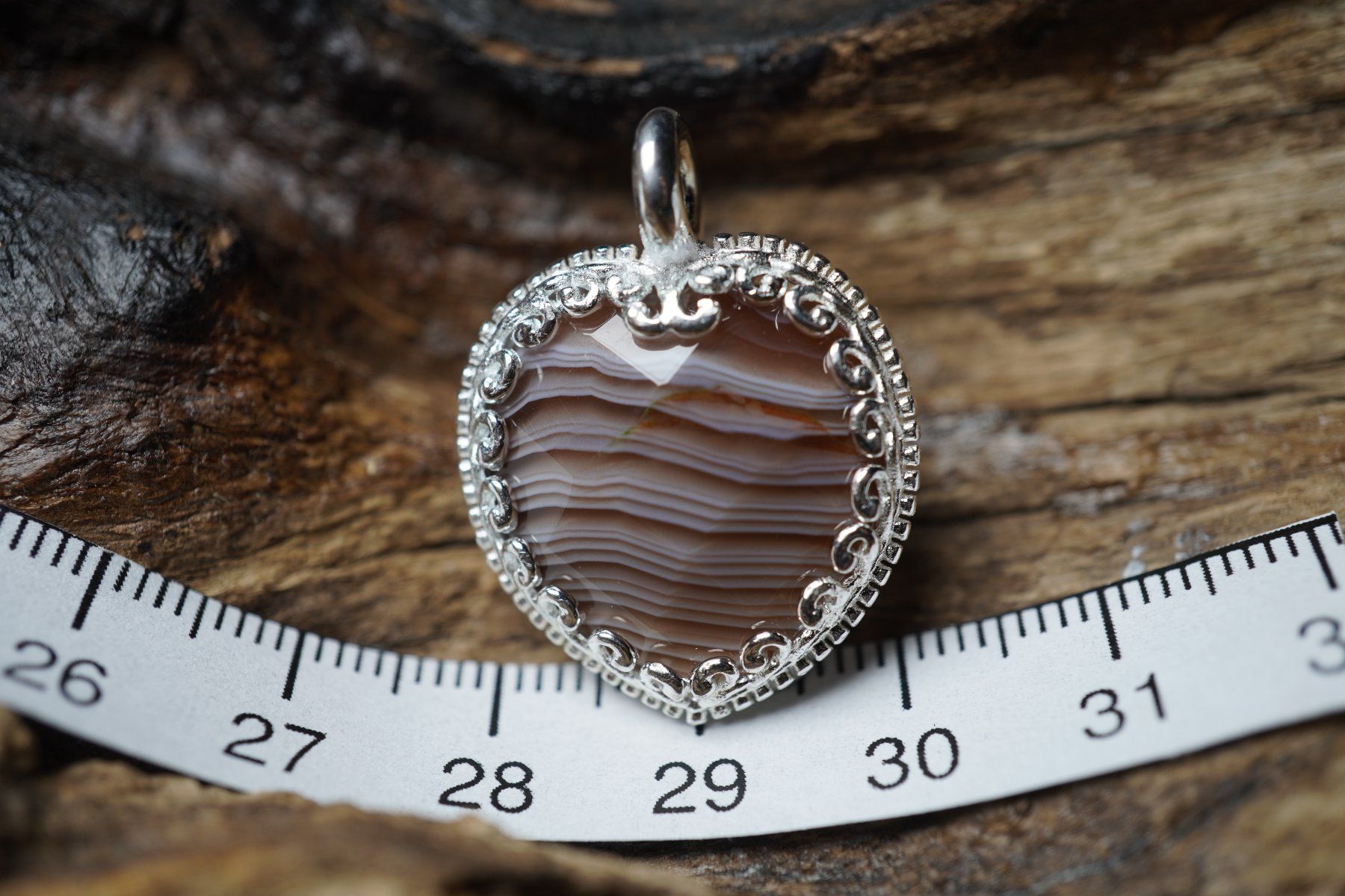 Ciondoli: Sardonyx  Herz    Anhänger   925 Silber – Nuovo e nell'imballaggio originale da Balgach venduto da top_silver 2