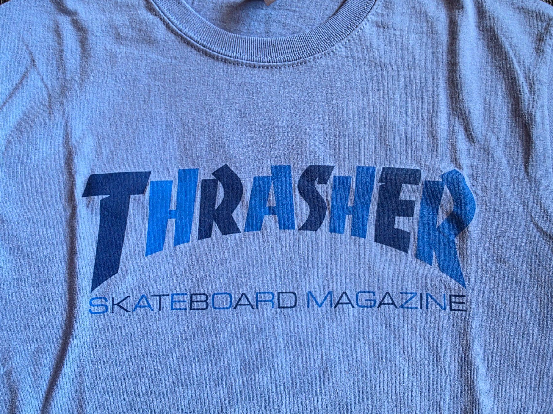 T-shirts: Blaues T-Shirt Thrasher – Neuf (Voir description) à Rothenfluh par sel_j856 2