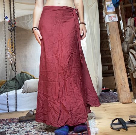 Wunderschöner Wickel Rock Maxi Skirt aus Mallorca 