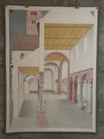 Schulwandbild "Romanischer Baustil"