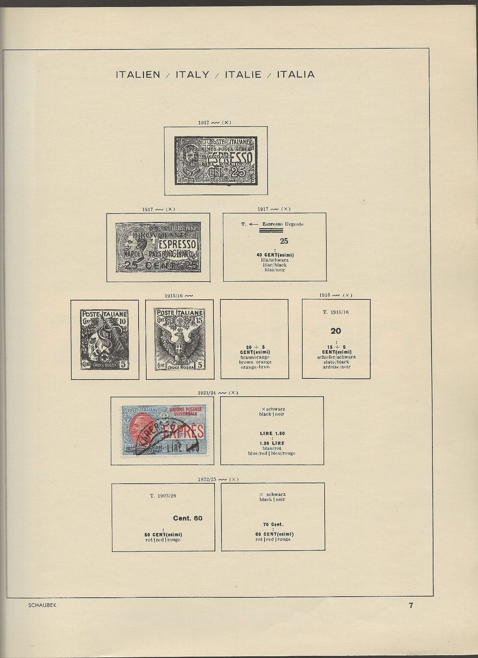Alle Briefmarken: Marken Italien 1863 bis 1927 – Gebraucht aus Au ZH von xelagreb01 7