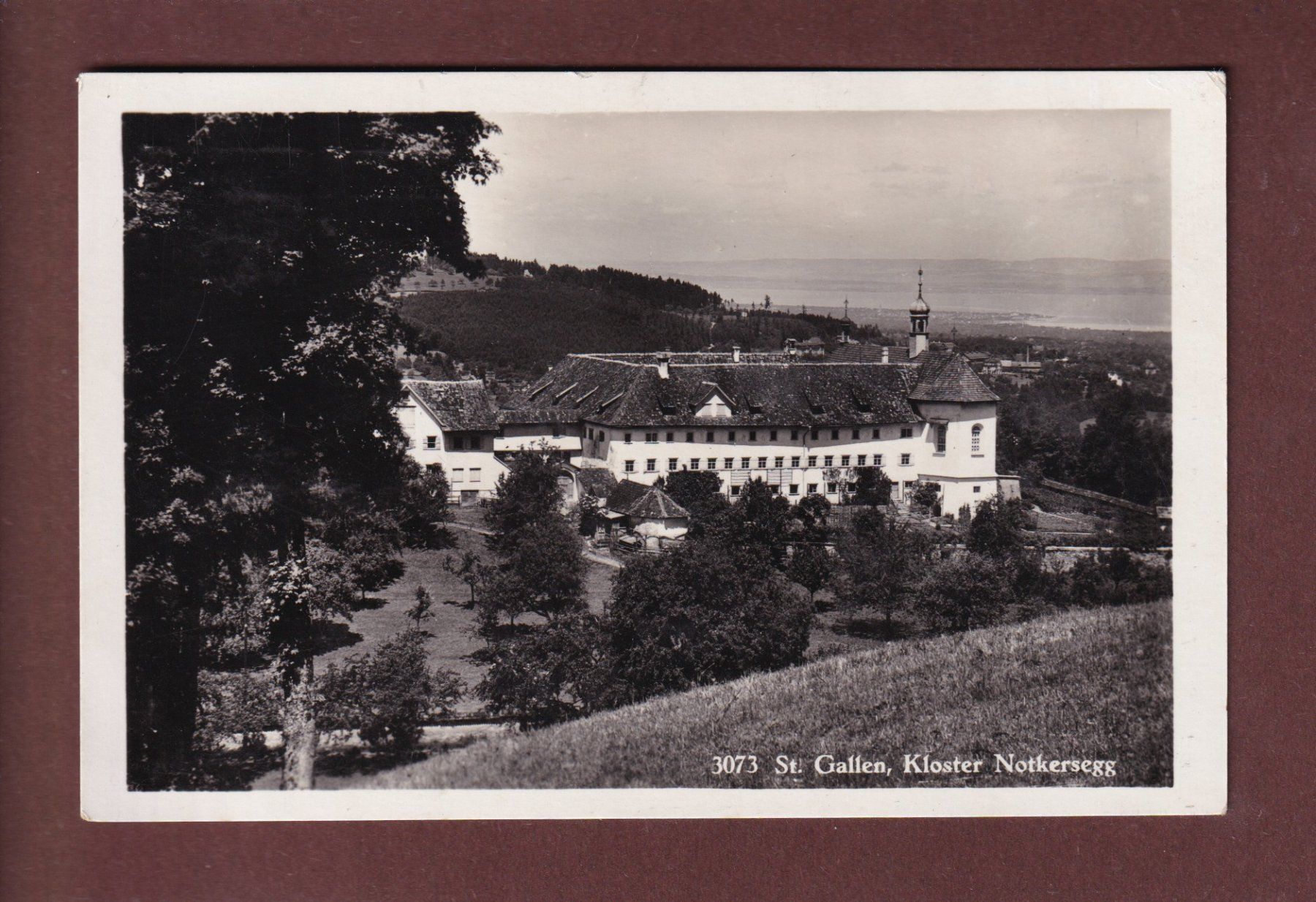 Cartoline postali: ST. GALLEN - Kloster Notkersegg - 1930 – Usato da Pully venduto da nicecards-shop
