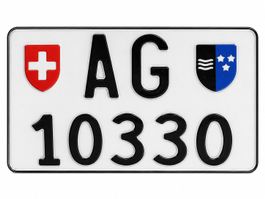 Motorrad Nummernschild