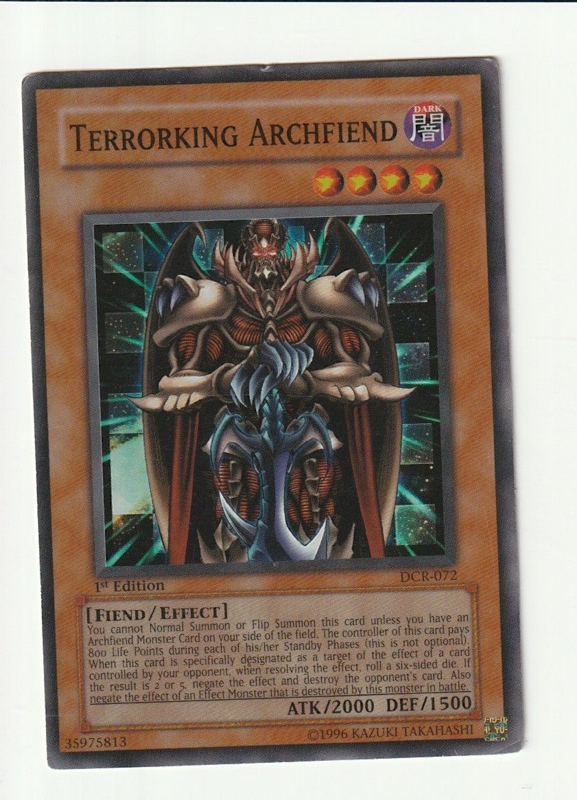 Yugioh Cartes à collectionner: Terrorking Archfiend DCR-072 – D'occasion à Schattdorf par Fabian500