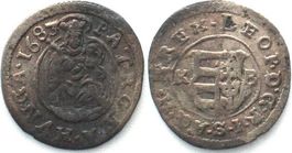 RDR - UNGARN Denar 1683 KB, LEOPOLD I. Madonna, Silber vz